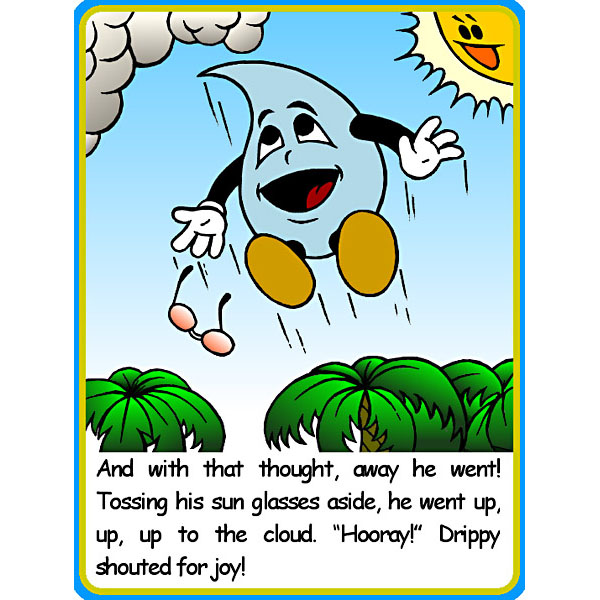 Graphic art - Drippy the Rain Drop